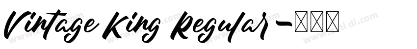 Vintage King Regular字体转换 Vintage King Regular字体转换